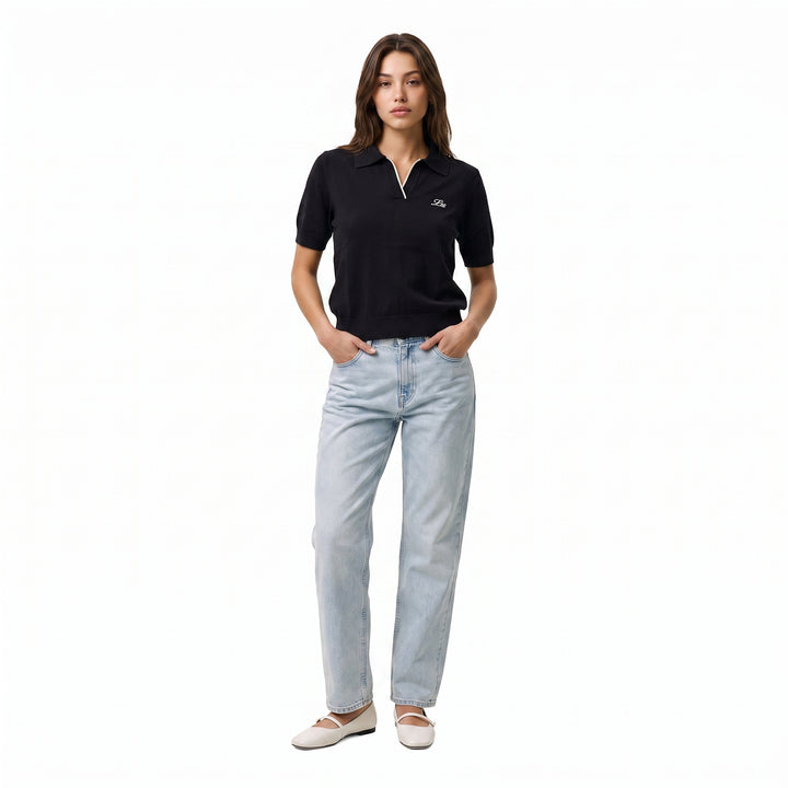 LEE LADIES' KNITTED LOOSE-FIT SPORTSHIRT