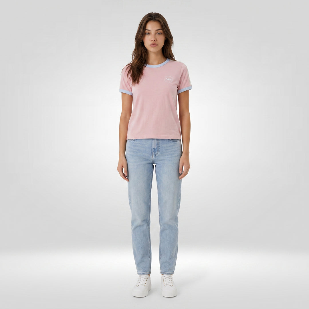 LEE LADIES RINGER ROUNDNECK TEE