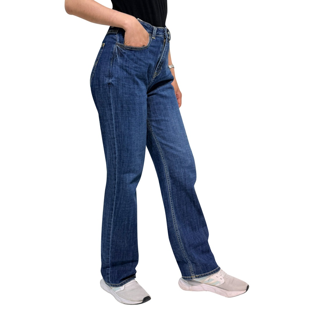 Lee Ladies Retro Straight Denim Jeans in Mid Light Shade