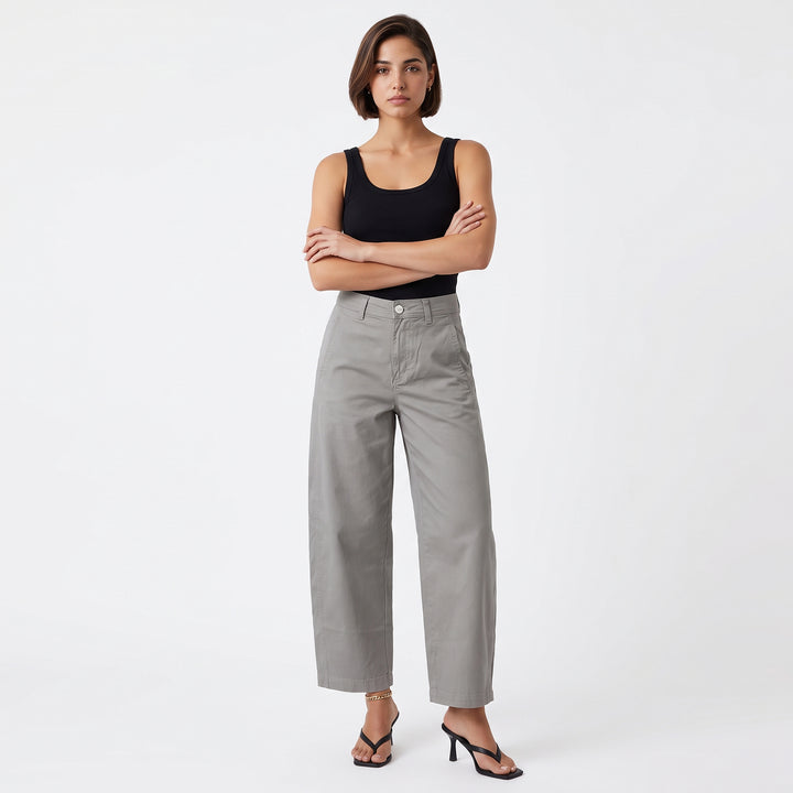 LEE LADIES BARREL FIT TROUSER PANTS