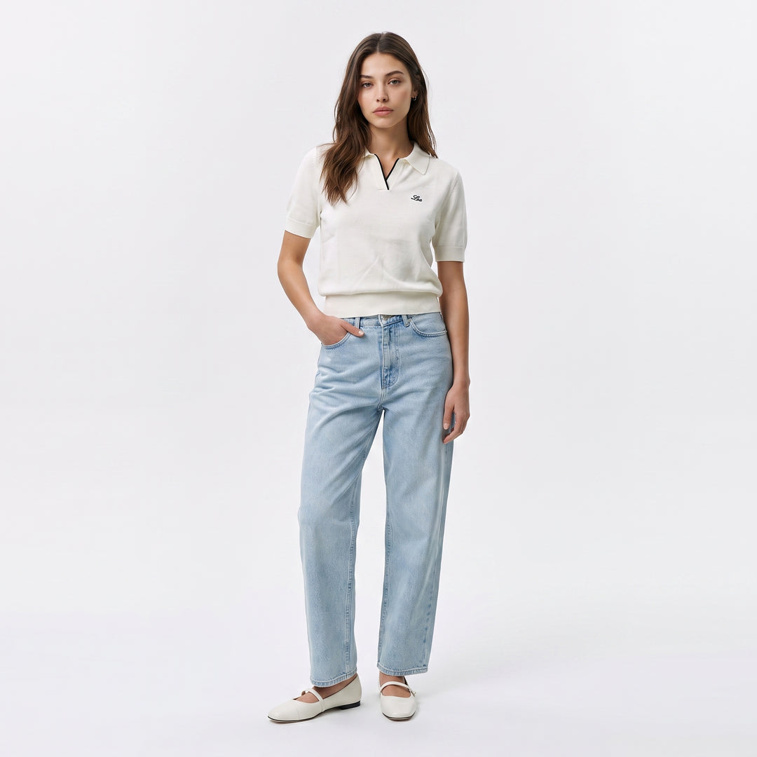 LEE LADIES' KNITTED LOOSE-FIT SPORTSHIRT