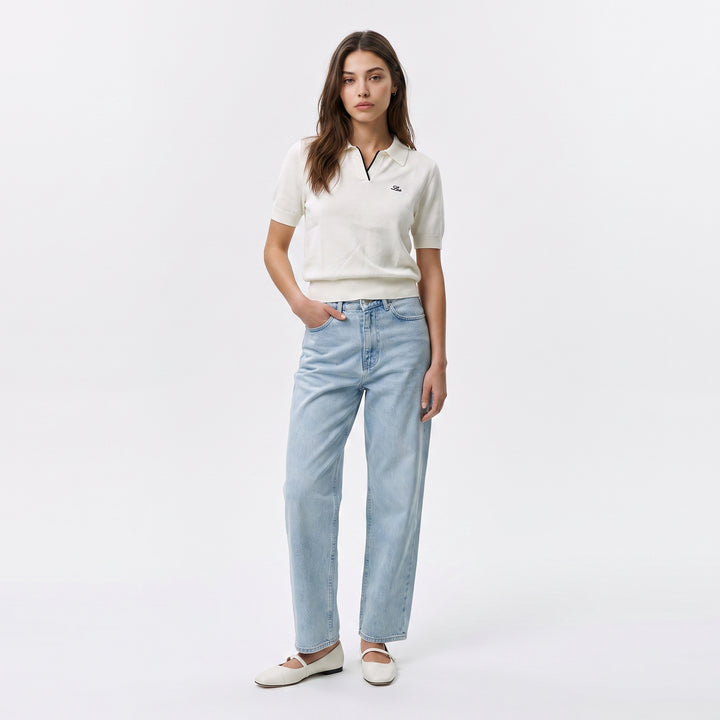 LEE LADIES' KNITTED LOOSE-FIT SPORTSHIRT