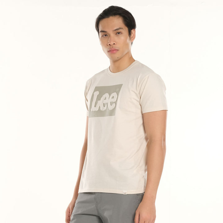 LEE MENS EMBOSSED BOX LOGO TEE