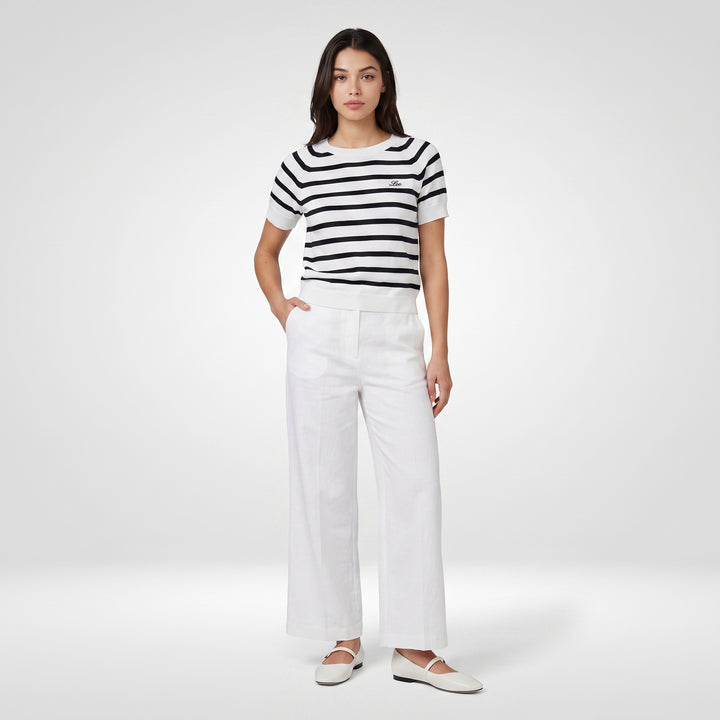 LEE LADIES LOOSE-FIT CROPPED ROUNDNECK TEE