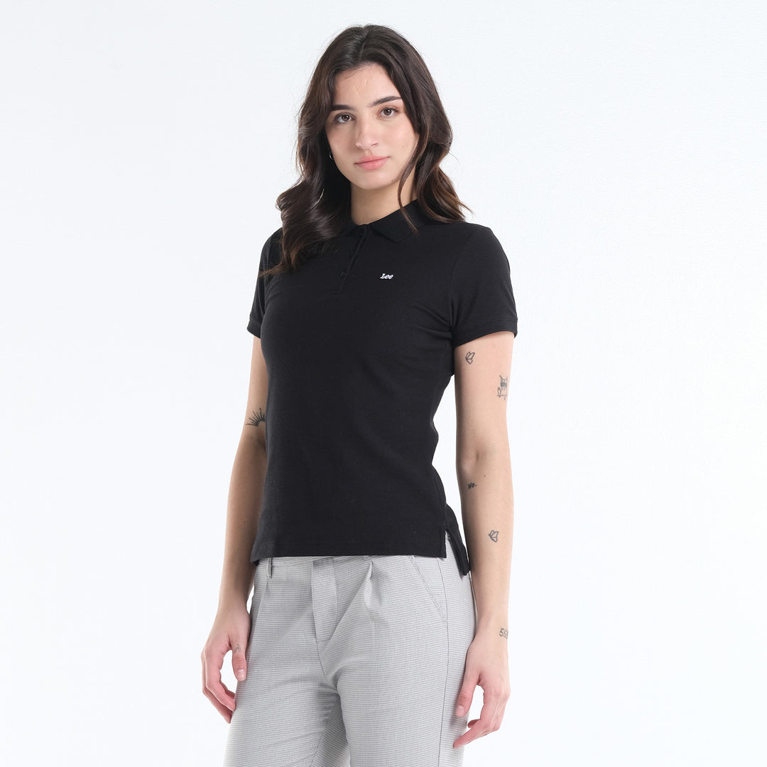 LEE LADIES CLASSIC SPORTSHIRT WITH SMALL PATCHED LOGO