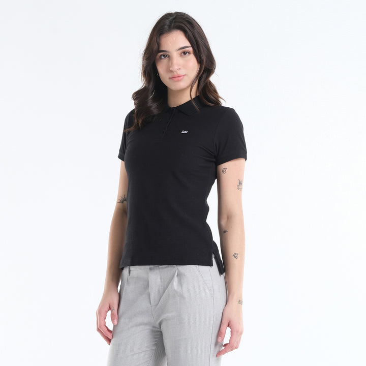 LEE LADIES CLASSIC SPORTSHIRT WITH SMALL PATCHED LOGO