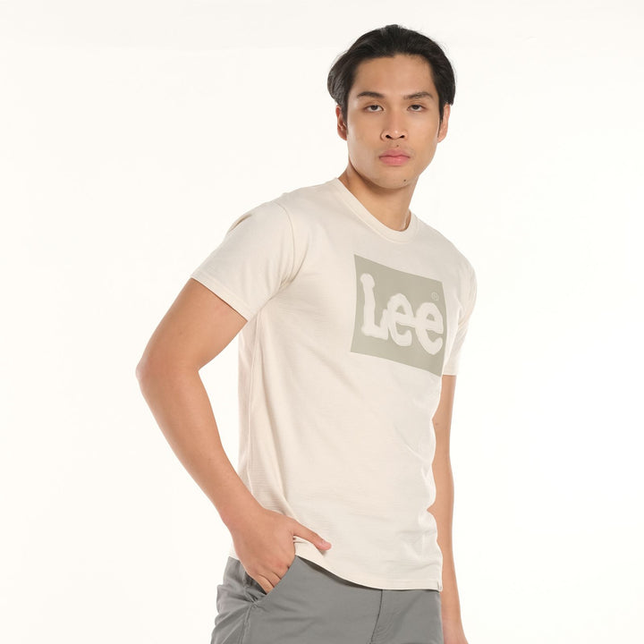 LEE MENS EMBOSSED BOX LOGO TEE