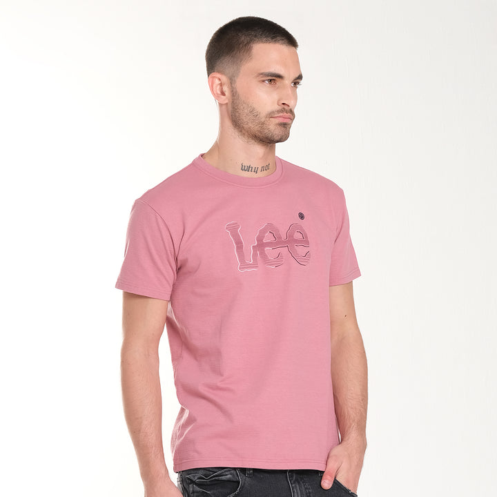 MENS ROUNDNECK EMBOSSED LOGO TEE