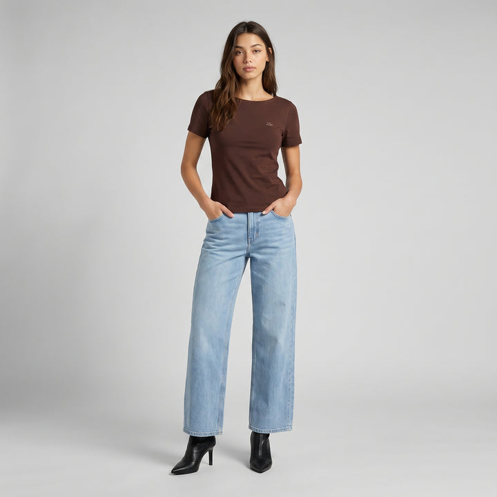 LEE LADIES FITTED BACK LESS TEE