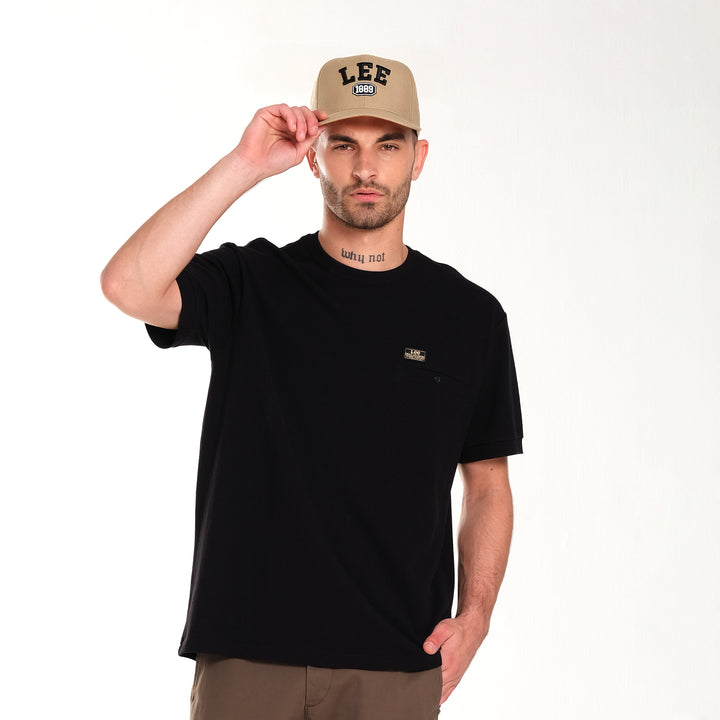 MENS COTTON PIQUE WELTED POCKET TEE