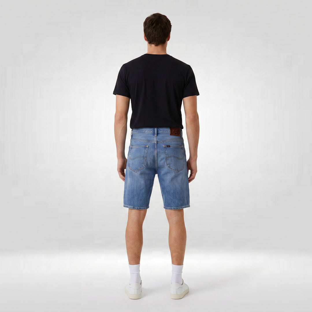LEE MENS LIGHT WASH DENIM SHORTS