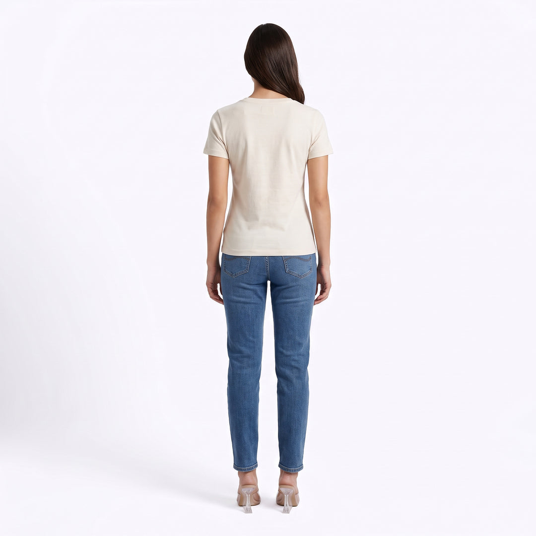 LEE LADIES V-NECK FITTED TEE