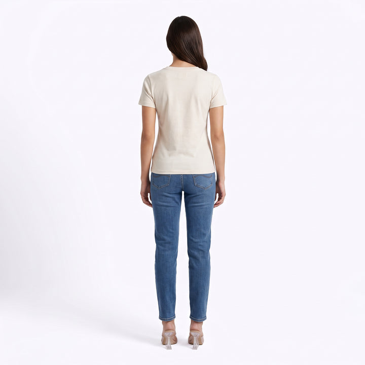 LEE LADIES V-NECK FITTED TEE