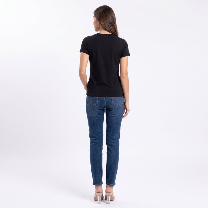 LEE LADIES V-NECK FITTED TEE