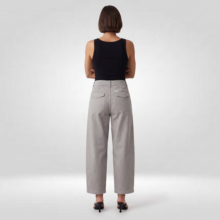 LEE LADIES BARREL FIT TROUSER PANTS
