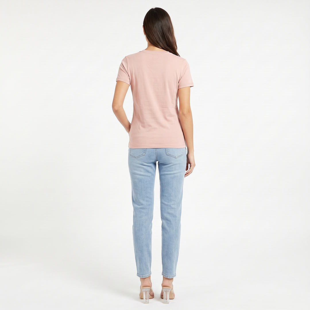 LEE LADIES V-NECK FITTED TEE