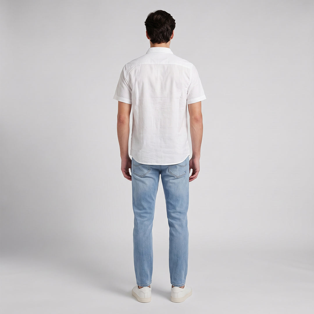 LEE MENS WOVEN BUTTON DOWN POLO