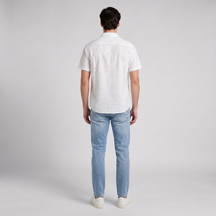 LEE MENS WOVEN BUTTON DOWN POLO