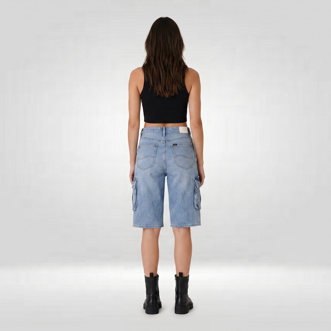 LEE LADIES CARGO DENIM JORTS