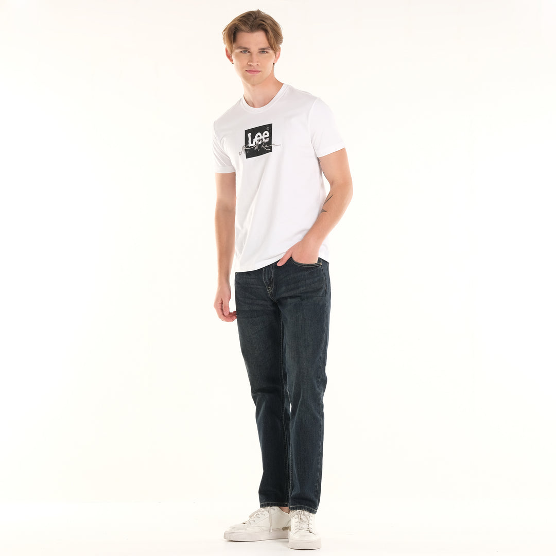 MENS ROUNDNECK SCRIPT LOGO TEE