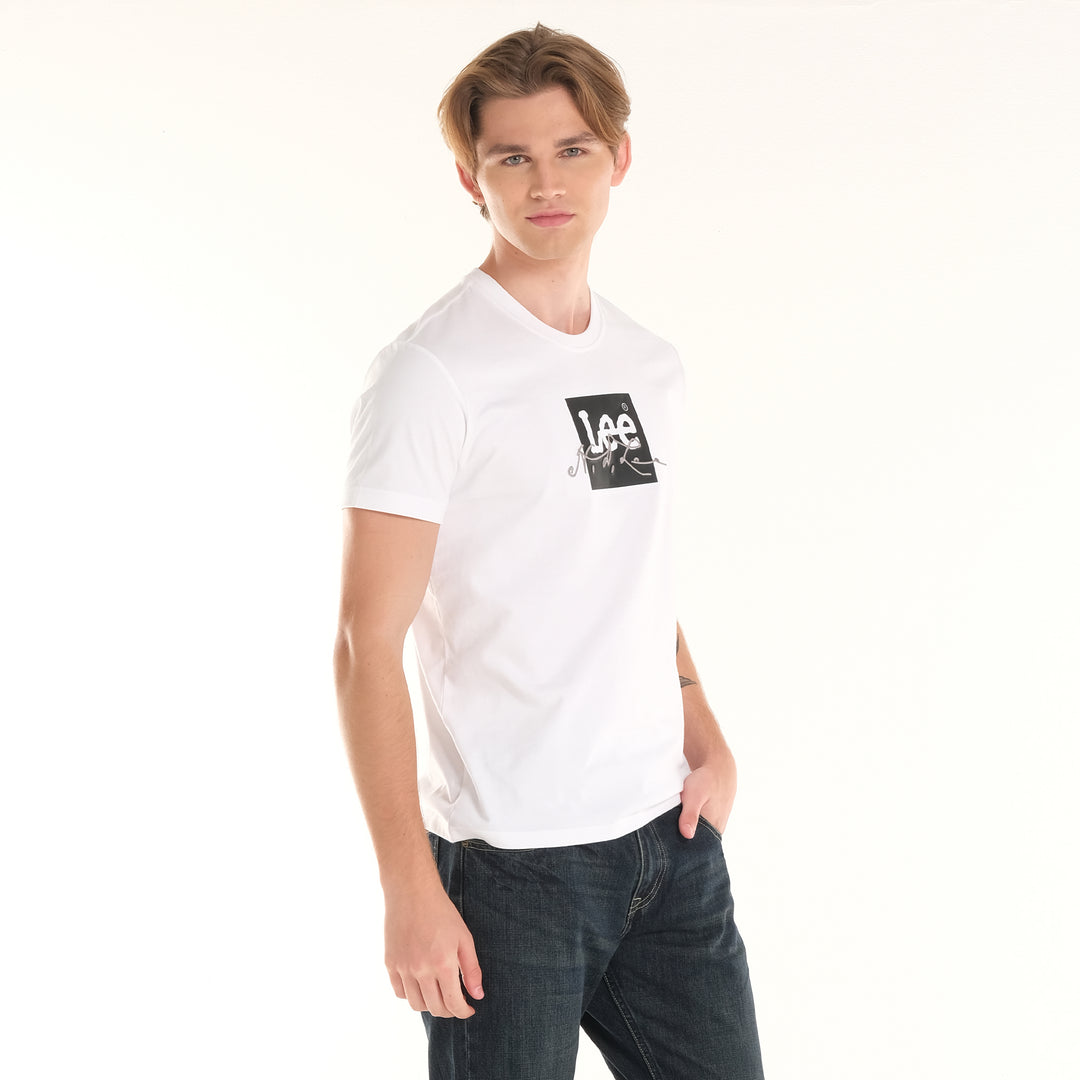 MENS ROUNDNECK SCRIPT LOGO TEE