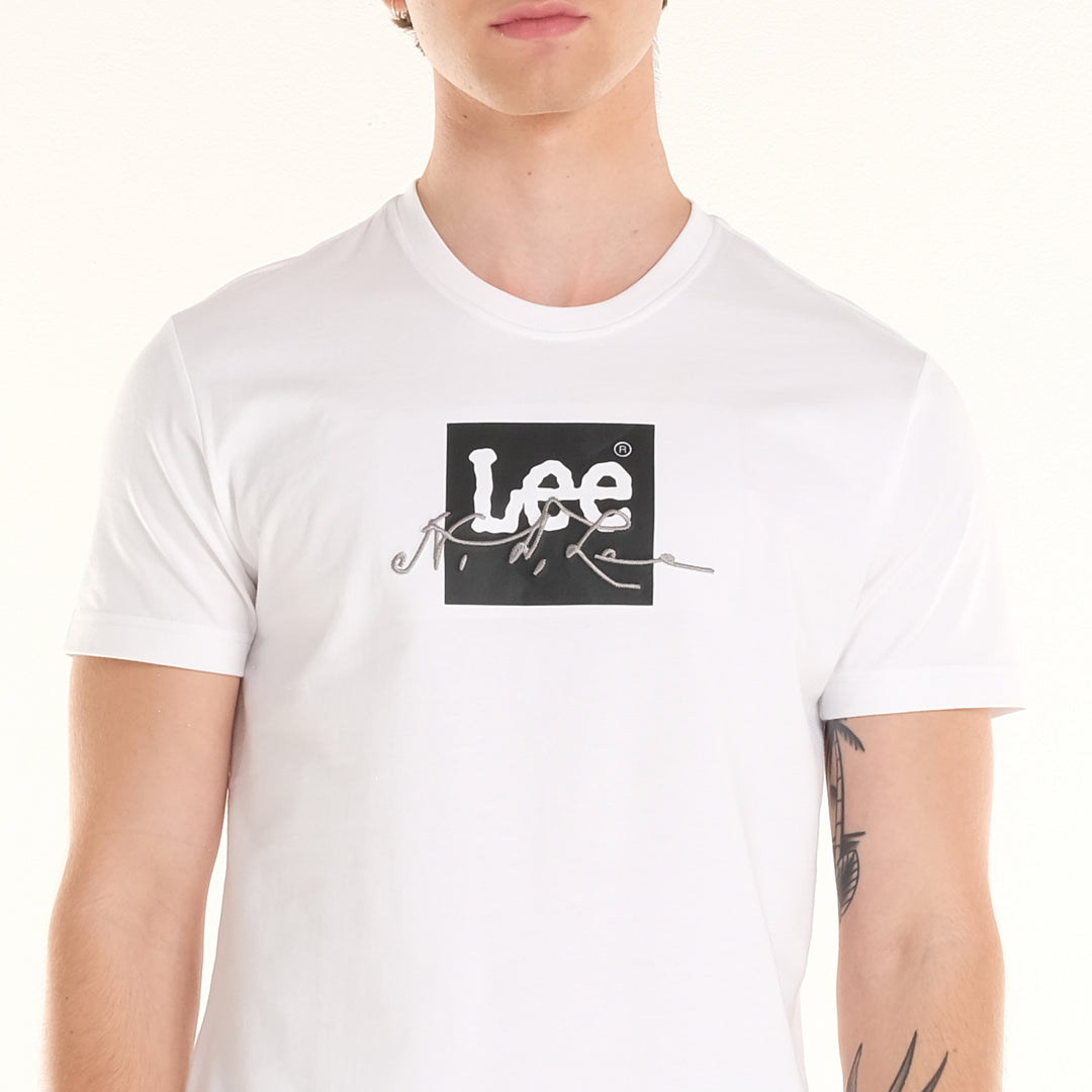 MENS ROUNDNECK SCRIPT LOGO TEE