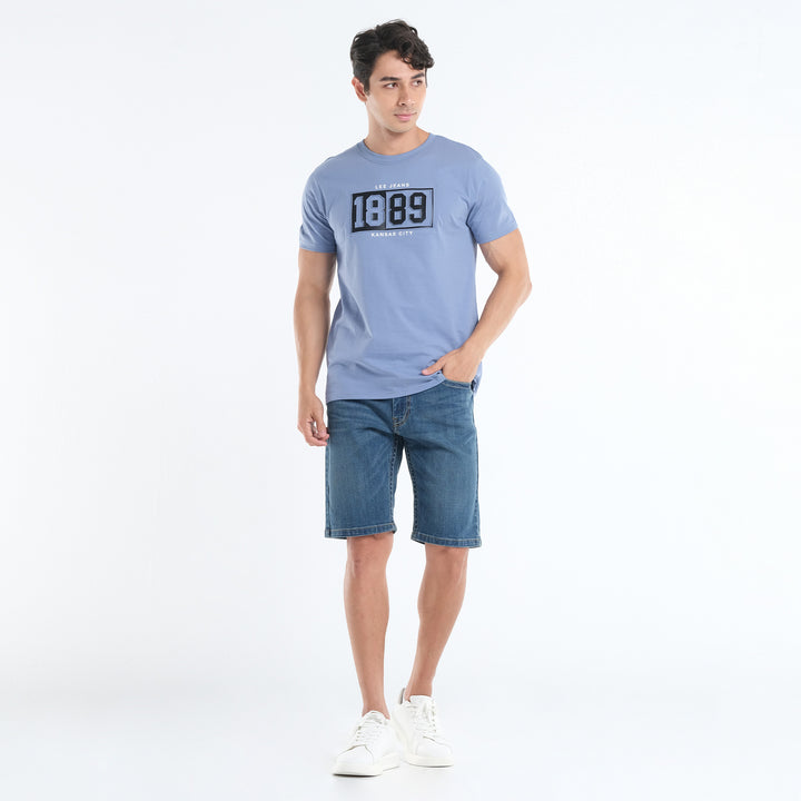 LEE MEN'S 1889 EMBOSSED LOGO TEE