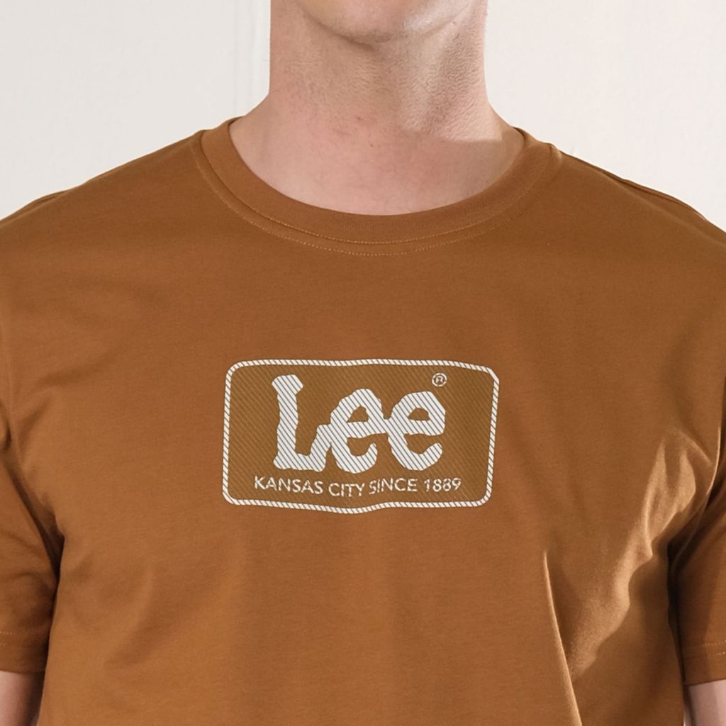 Lee Mens Graphic T-Shirt in Rubber