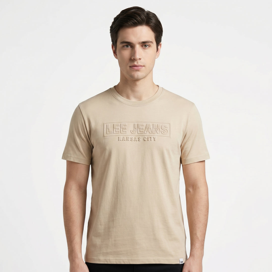 Lee Mens Embossed Logo T-Shirt