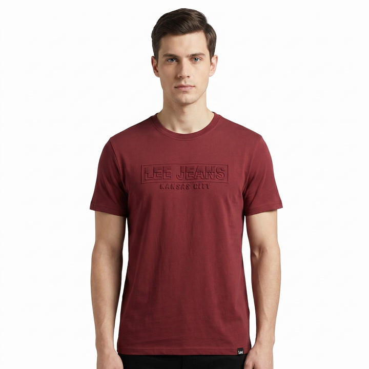 Lee Mens Embossed Logo T-Shirt