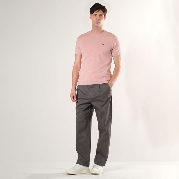 LEE MENS  BASIC ROUND NECK  LOGO TEE