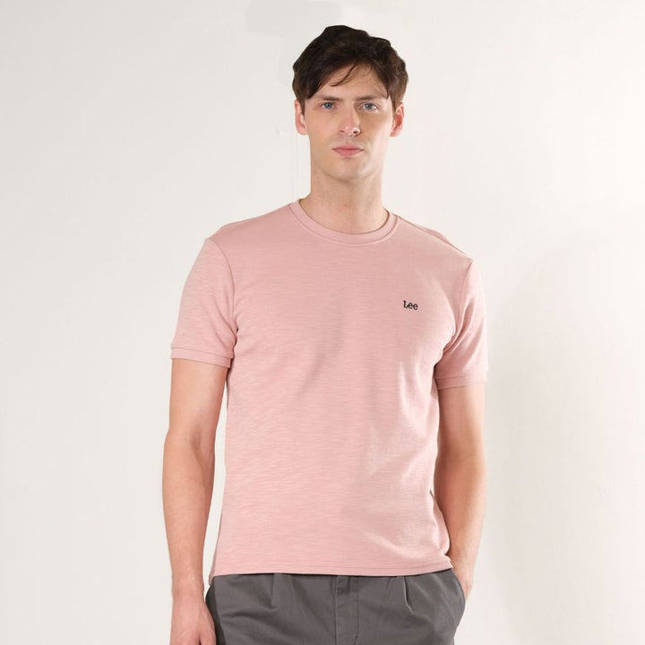 LEE MENS  BASIC ROUND NECK  LOGO TEE
