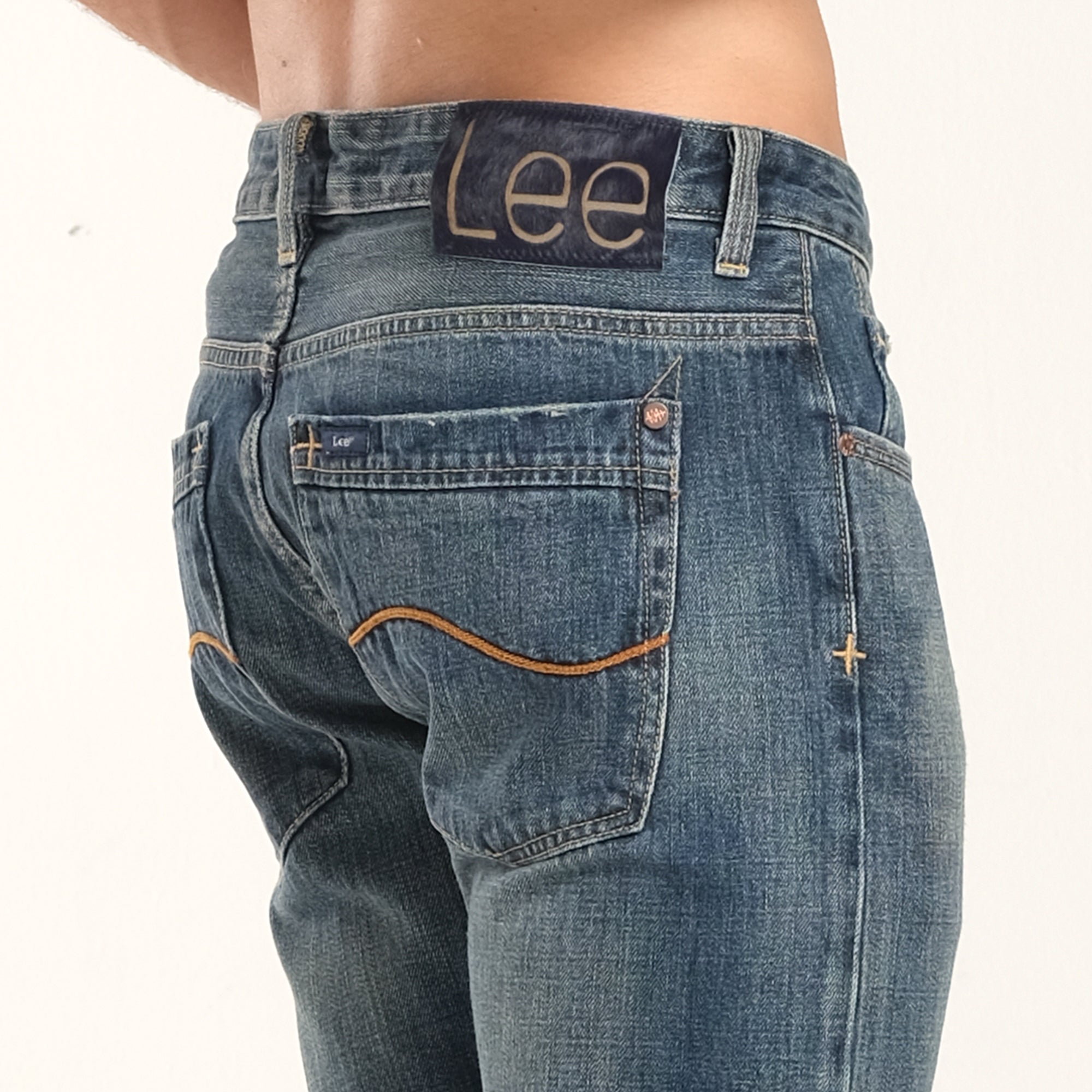 Lee High Licks Crop - Havoc Blue | Buy Online at Mode.co.nz