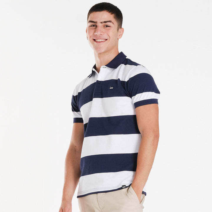 MENS JACQUARD STRIPES  SPORTSHIRT