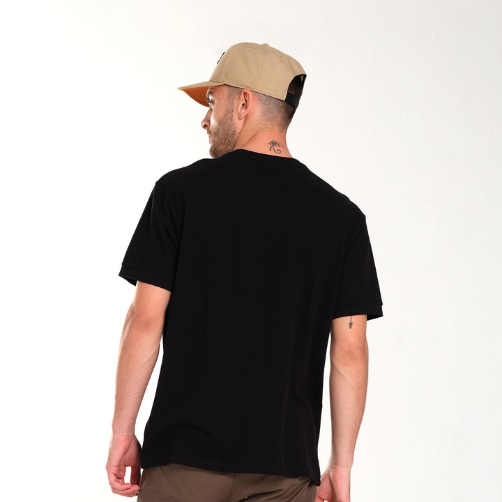 MENS COTTON PIQUE WELTED POCKET TEE