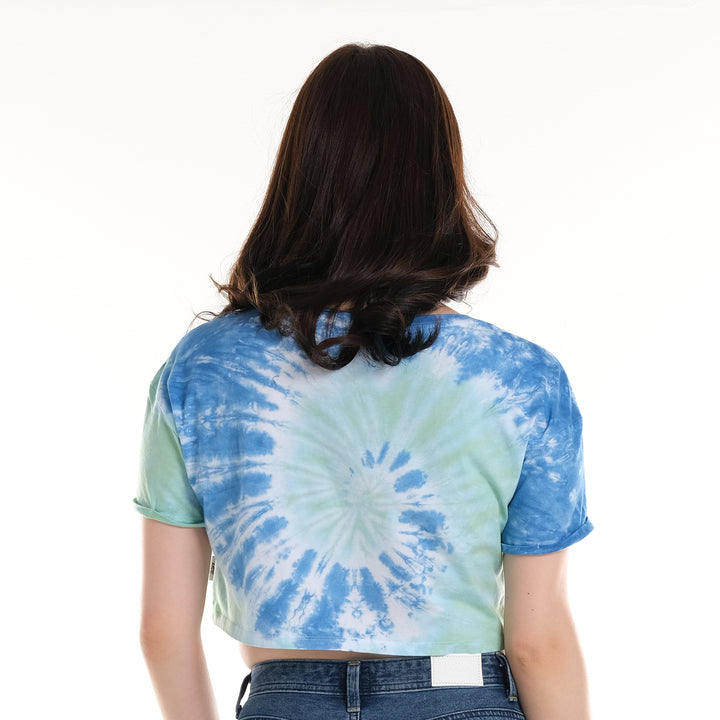 WOMENS LOGO TIE-DYE CROPTOP