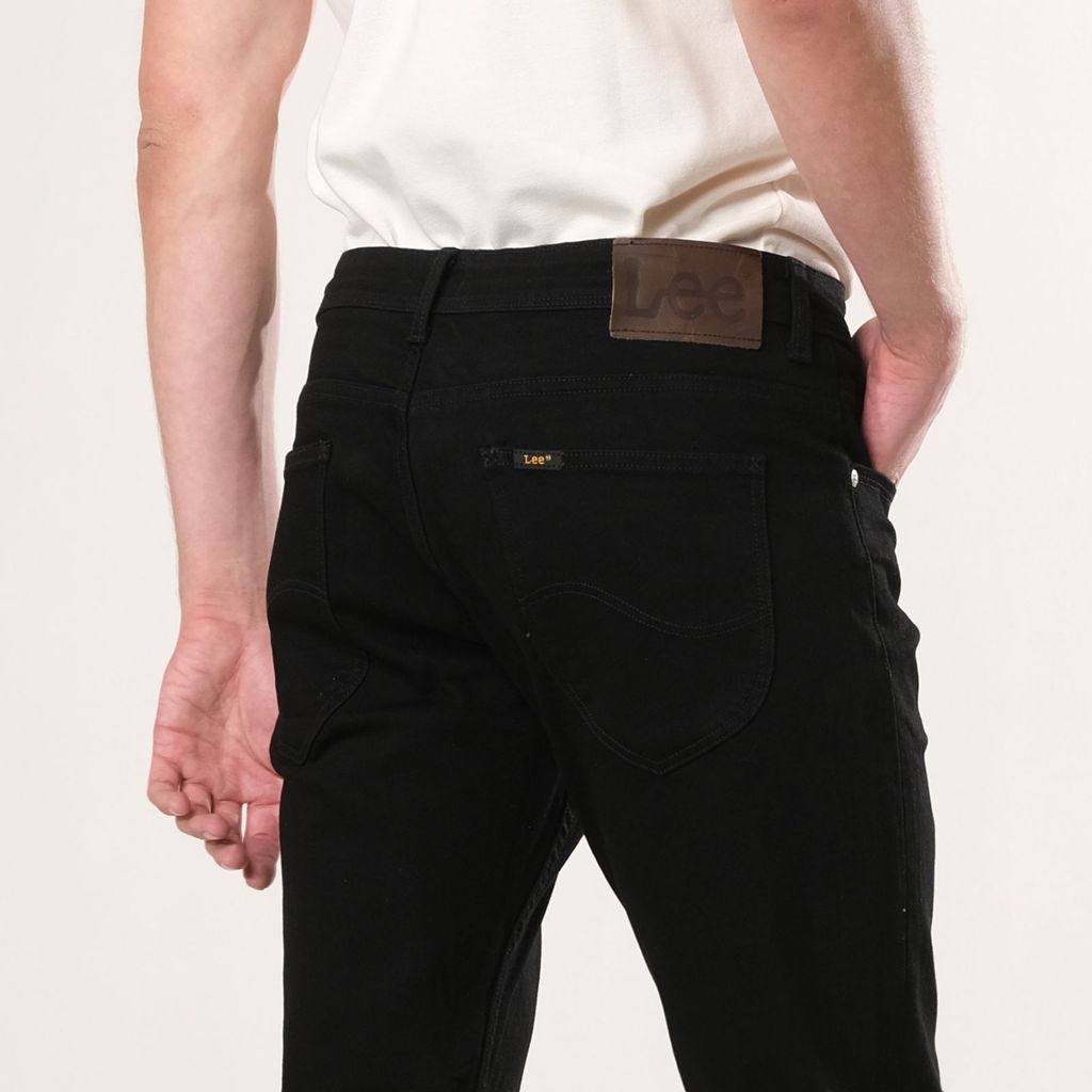 Lee Mens Ramone Skinny Straight Denim Jeans in Rinse Wash