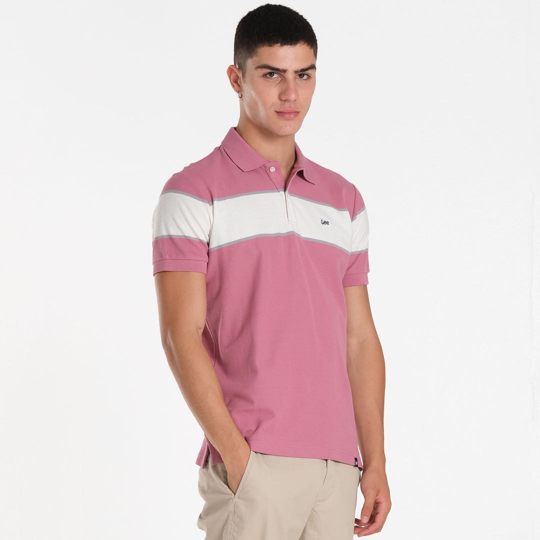 MENS PANEL STRIPES SPORTSHIRT
