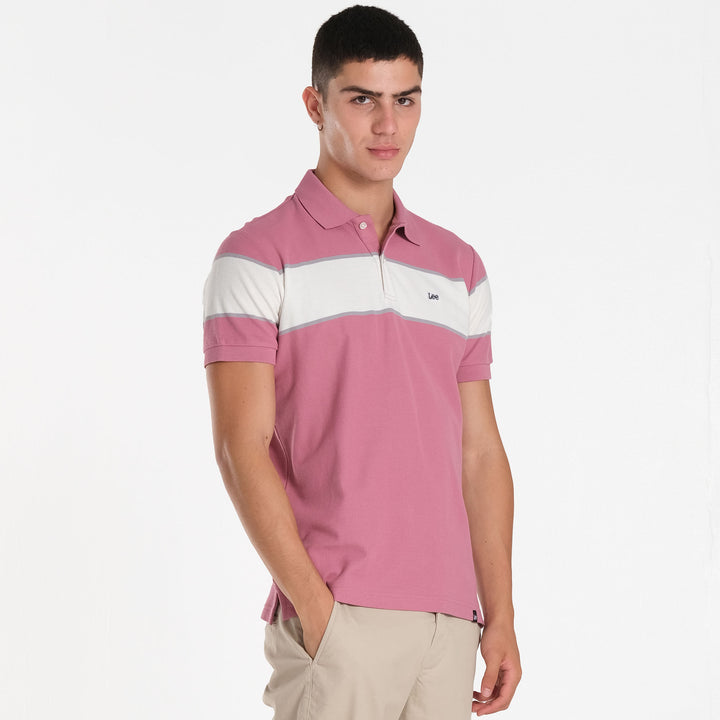 MENS PANEL STRIPES SPORTSHIRT