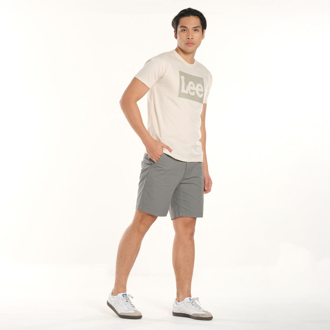LEE MENS EMBOSSED BOX LOGO TEE