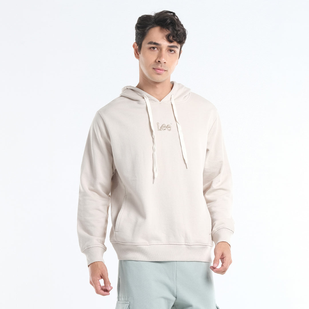 LEE MENS' HOODIE JACKET WITH SMALL EMBROIDERED LOGO