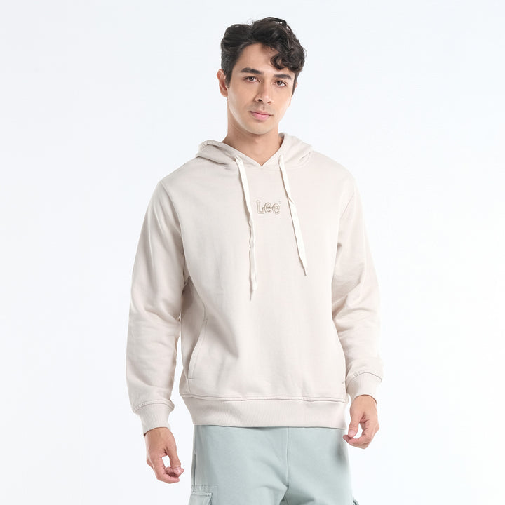 LEE MENS' HOODIE JACKET WITH SMALL EMBROIDERED LOGO