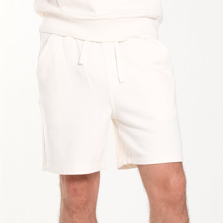 FITS 'EM ALL LOGO SWEAT SHORT IN JET STREAM (GENDERLESS)