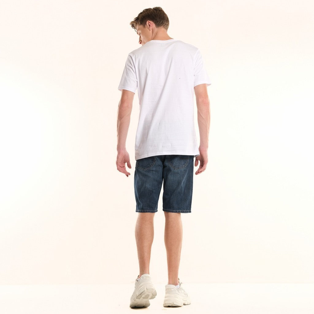 Lee  Mid Blue Mid Waist Denim Shorts