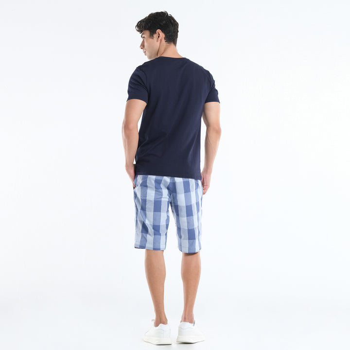LEE MEN'S CHECKERED CHINO SHORTS