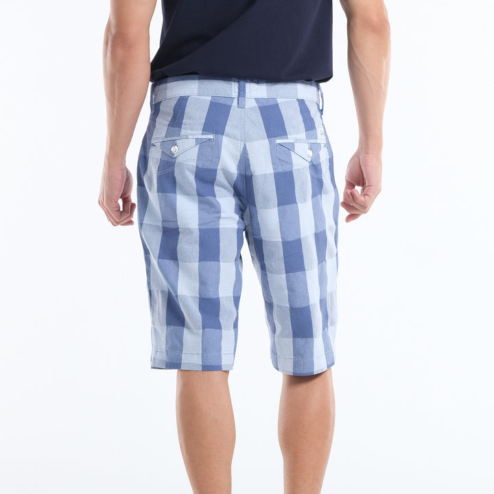 LEE MEN'S CHECKERED CHINO SHORTS