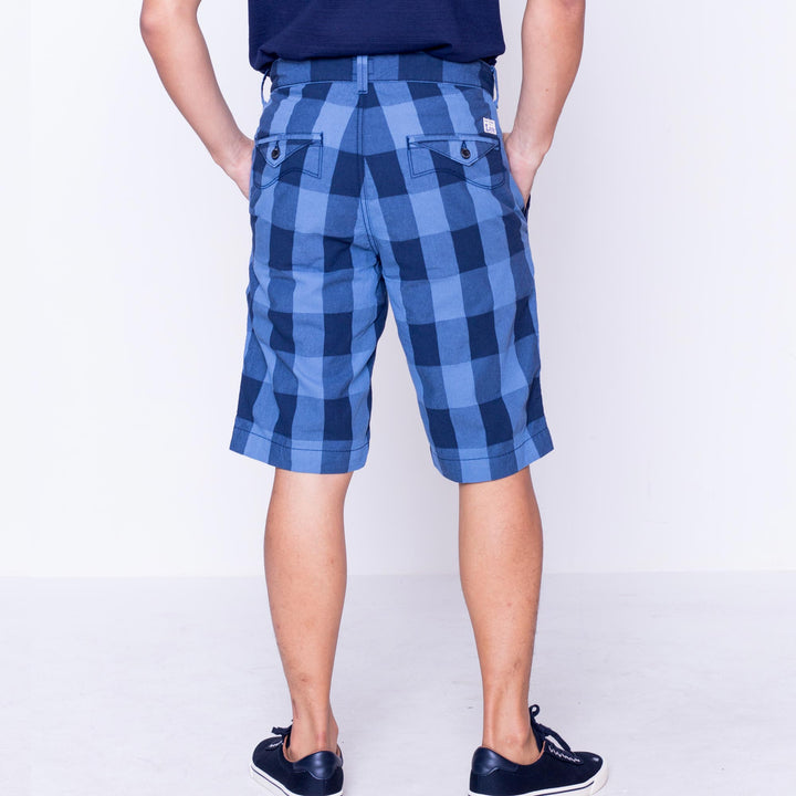 LEE MEN'S CHECKERED CHINO SHORTS
