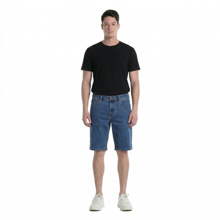 Lee Mens Denim Shorts in Blue Dog