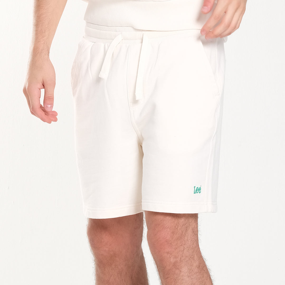 FITS 'EM ALL LOGO SWEAT SHORT IN JET STREAM (GENDERLESS)