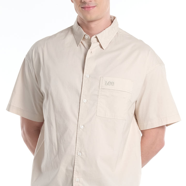 LEE MENS SHORT SLEEVE BUTTON DOWN POLO